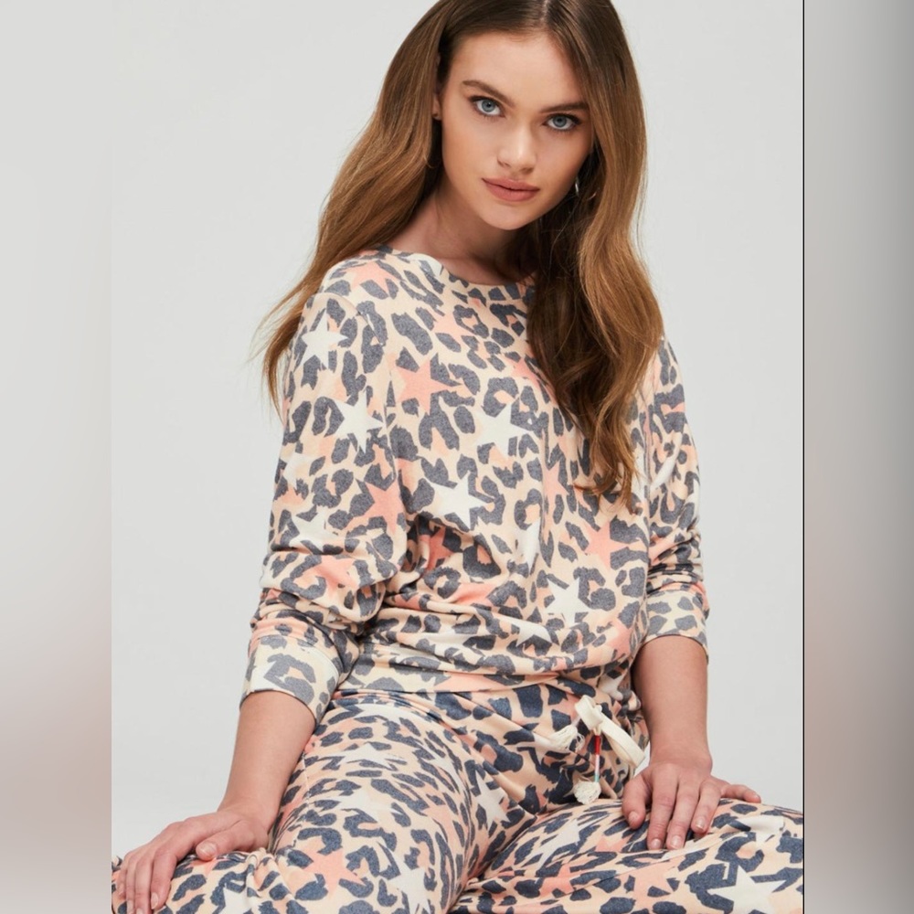 Wildfox Leopard Stars & Spots Sweatshirt